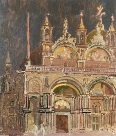 San Marco, Venetië door Walter Richard Sickert